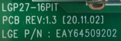 FUENTE PARA MONITOR LG / NUMERO DE PARTE EAY64509202 / LGP27-16PIT / 64509202 / MODELO 40UP95C-WY.AUSOMPN - Imagen 2